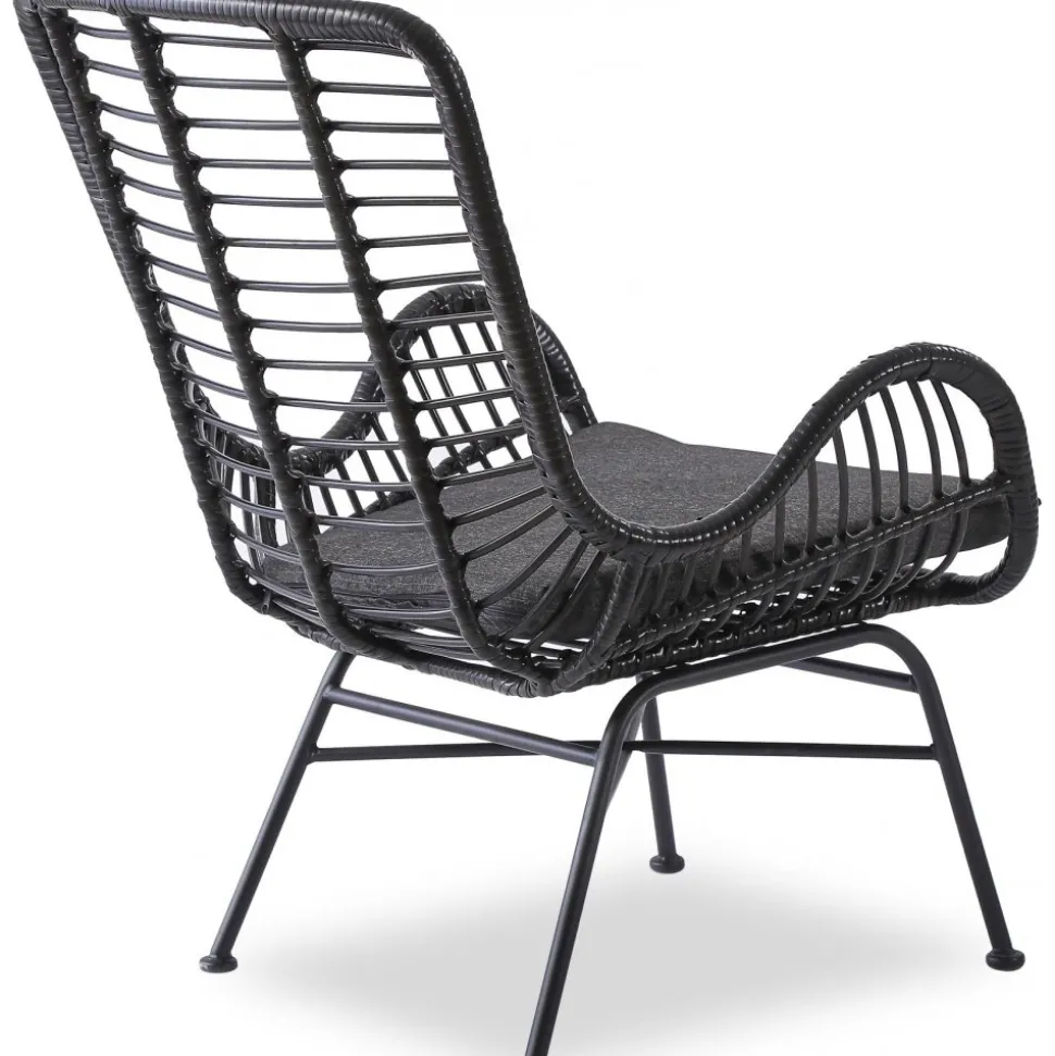 Fåtölj Svart - Minos + Möbeltassar