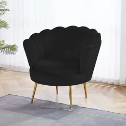 Fåtölj svart sammet - Kingsley + Möbeltassar