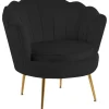 Fåtölj svart sammet - Kingsley