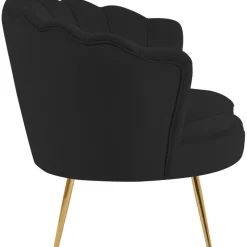 Fåtölj svart sammet - Kingsley + Textilrengöring för möbler