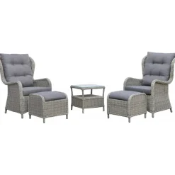 Fåtöljset med fotpallar och sidobord + Textilrengöring för möbler