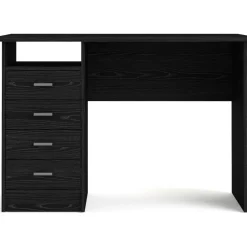 Function Plus skrivbord 110 x 48,5 x 76 cm - Svart ask + Möbeltassar