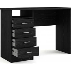 Function Plus skrivbord 110 x 48,5 x 76 cm - Svart ask + Textilrengöring för möbler