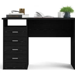 Function Plus skrivbord 110 x 48,5 x 76 cm - Svart ask + Textilrengöring för möbler