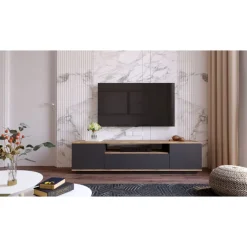 Future TV-bänk 7 - Furu/antracit