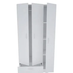 Gabbi vit garderob höjd 170 cm och bredd 90 cm