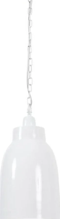 Gansevort taklampa 18 - Vitlackad metall