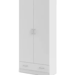 Garderob vit 80 cm bred med 170,5 cm hög