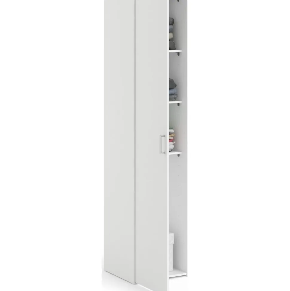 Garderob vit 40 cm bred och 175 cm hög + Fläckborttagare för möbler