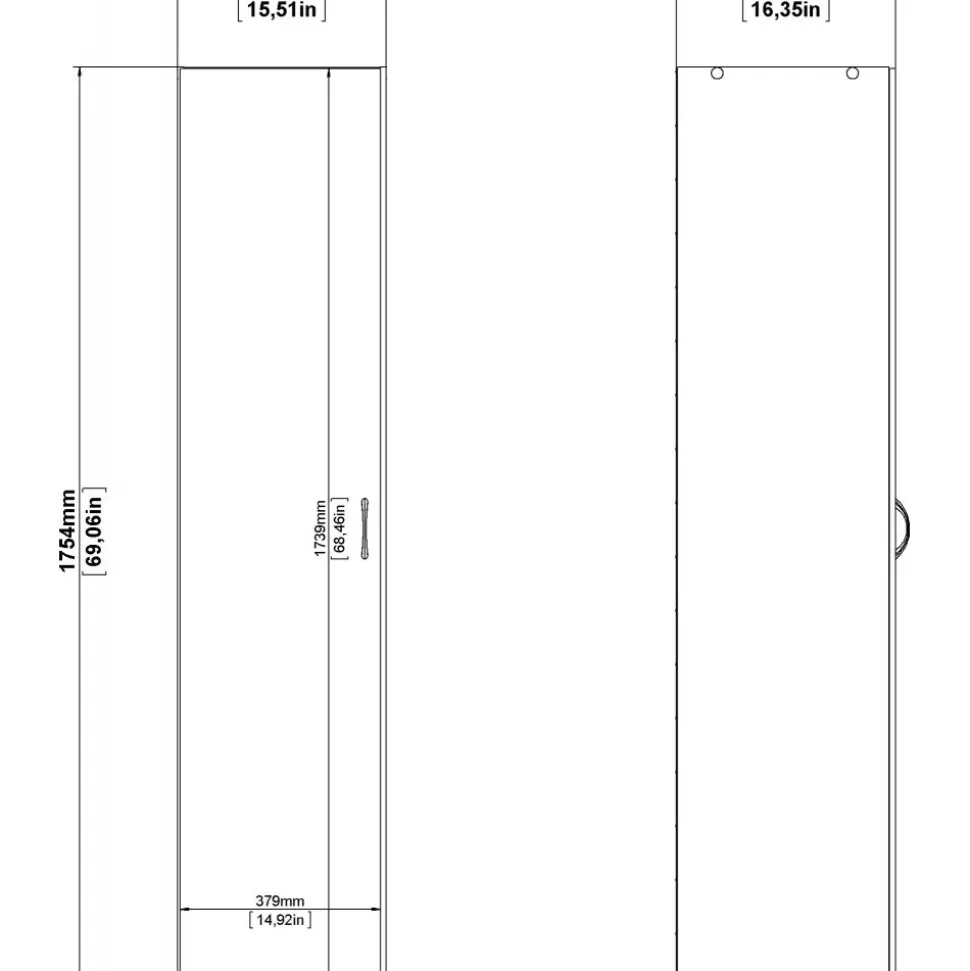Garderob vit 40 cm bred och 175 cm hög + Fläckborttagare för möbler