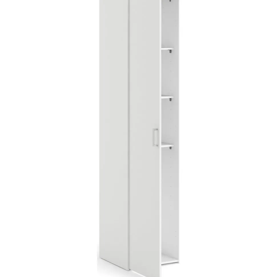 Garderob vit 40 cm bred och 175 cm hög + Fläckborttagare för möbler