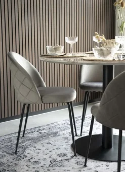 Geneve Matstol - Grå/svart