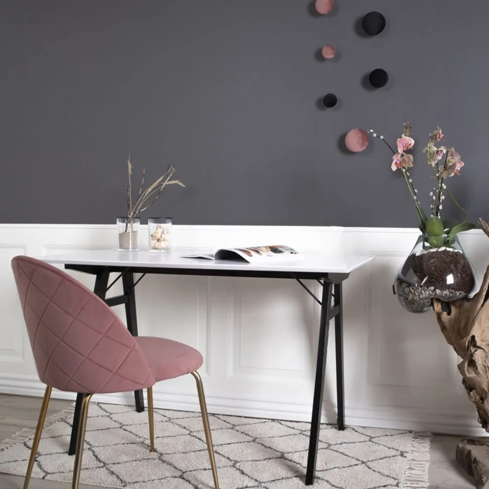 Geneve Matstol - Rosa/mässing