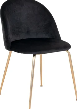 Geneve Matstol - Svart/mässing