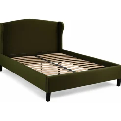 George sängram med gavel 180 cm - Grön