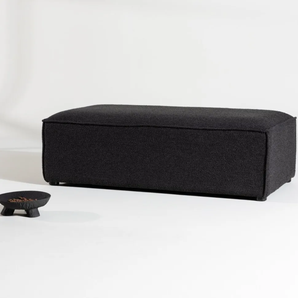 Gillholmen sittpuff - Svart boucle