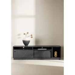 Girona TV-bänk - Svart