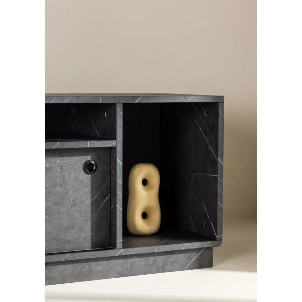 Girona TV-bänk - Svart