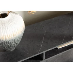 Girona TV-bänk - Svart