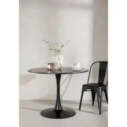 Glade matbord Ø100 cm - Svart