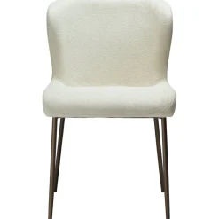 Glam matstol bouclé / antikmässing