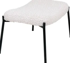 Glasgow Fotpall - Lammskinn(Konstskinn)/svart