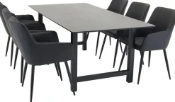 Gällivare matbord 220 cm - Svart