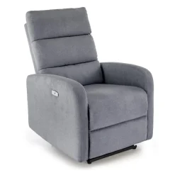 Grå reclinerfåtölj elektrisk