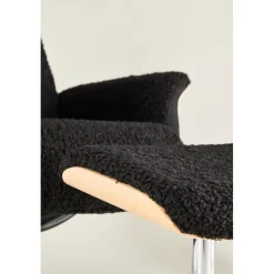 Hagön reclinerfåtölj med fotpall - Svart/oljad ek + Textilrengöring för möbler