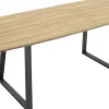 Hallsberg matbord 160-200 cm - Svart/ekimitation