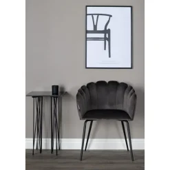 Halmstad karmstol - Grå