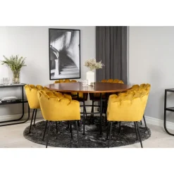 Halmstad karmstol - Gul