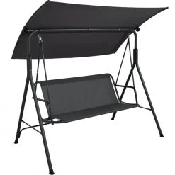 Hammock gunga svart + Rengöringsmedel för utemöbler