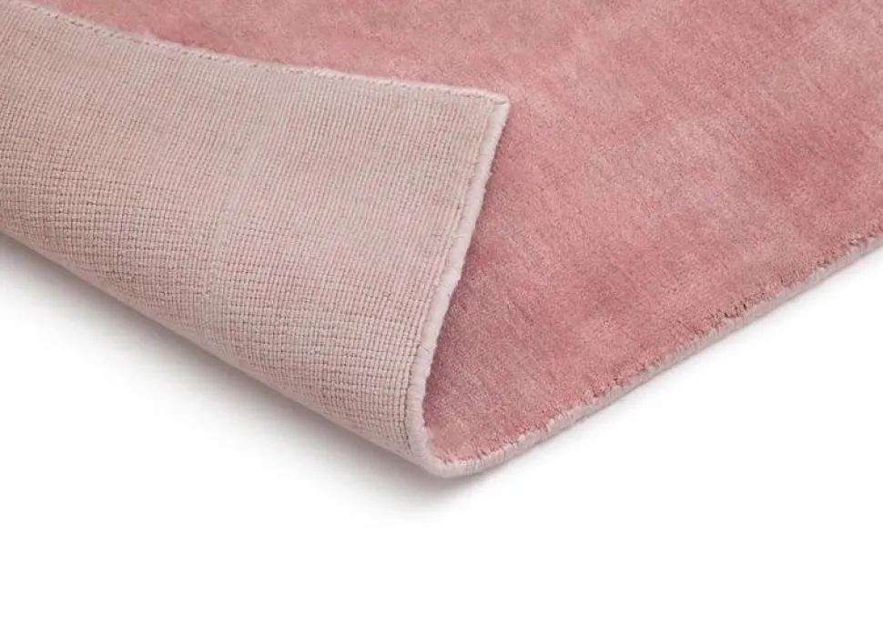 Handvävd Viskosmatta Doriano - Rosa