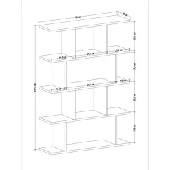 Harmon bokhylla i ek