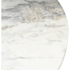 Harmoni soffbordØ80 cm - Vit marmor