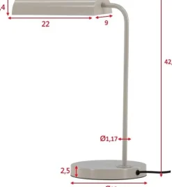 Harmonica bordslampa - Beige