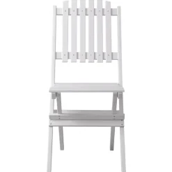 Haväng hopfällbar vit trästol + Fläckborttagare för möbler