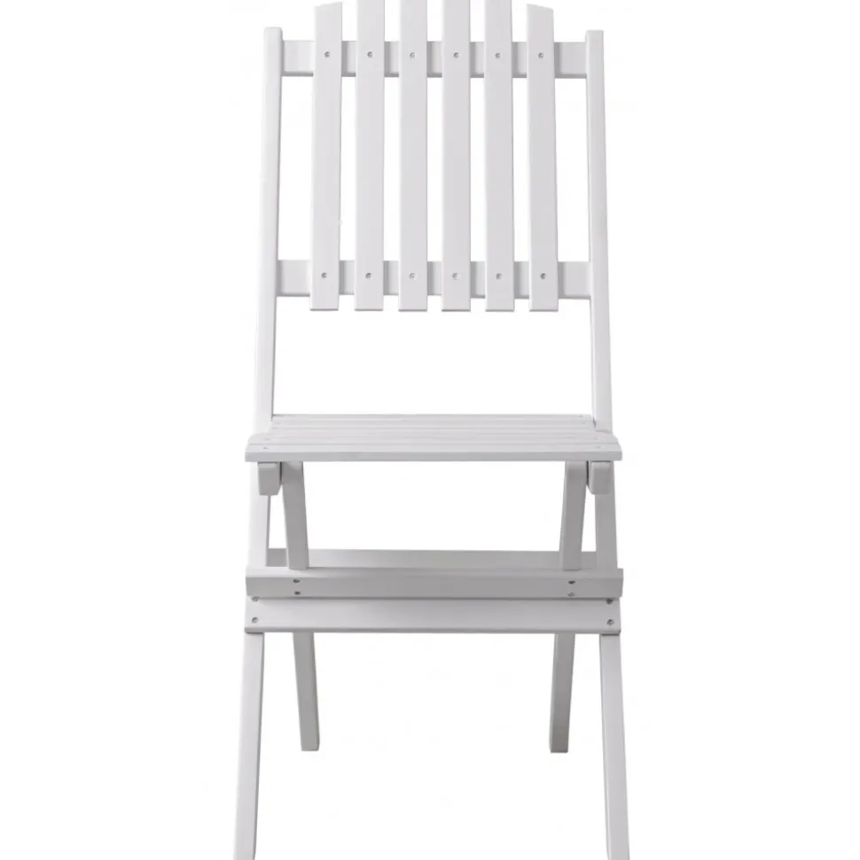 Haväng hopfällbar vit trästol + Fläckborttagare för möbler