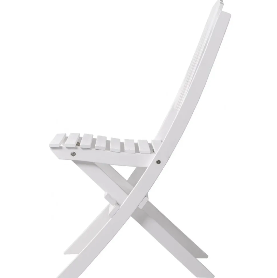 Haväng hopfällbar vit trästol