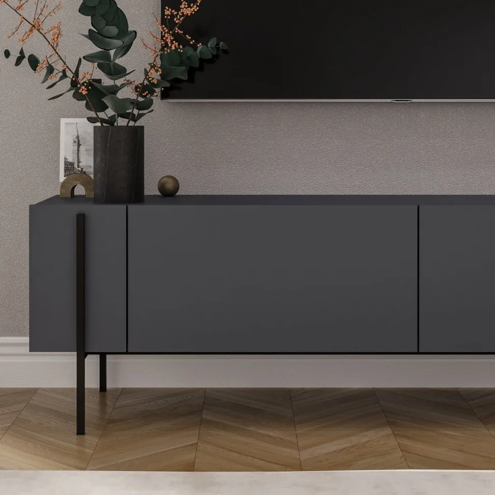 Herman TV-bänk - Antracit