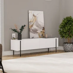 Herman TV-bänk - Vit