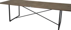 Herrljunga matbord 250 cm - Svart/teak