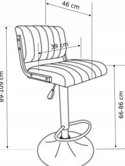 Hester barstol i brun vintage PU