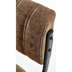 Hester barstol i brun vintage PU + Möbeltassar