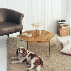 Hexagon soffbord 80 x 70 cm - Ek