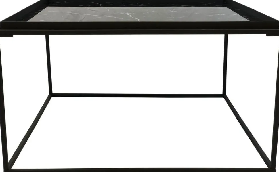 Hilliard soffbord 80 x 80 cm - Svart + Textilrengöring för möbler