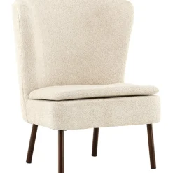 Hällsö fåtölj - Beige/valnöt