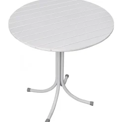 Holmsund utebord runt Ø70 cm - Vit