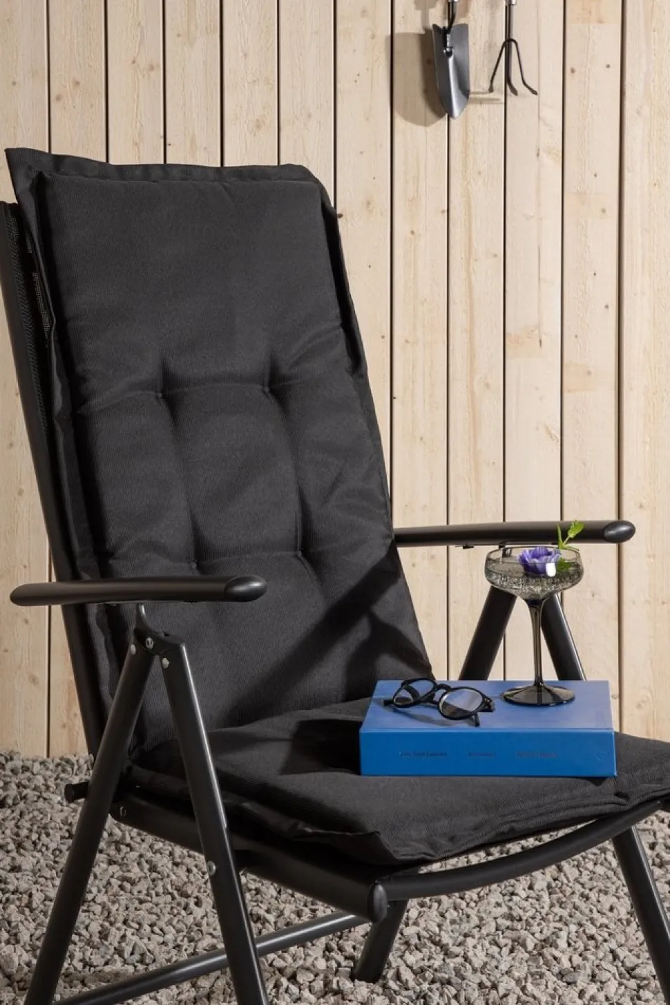 Home dyna 5-positioners - Svart + Textilskydd för utemöbler